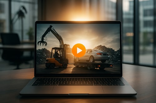 Produktvideo auf Laptop