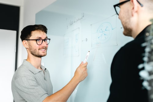 Konzeption am Whiteboard
